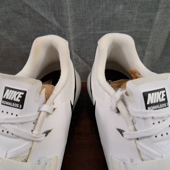 %Nike Romaleos 3 White/Black CrossFit Men Weightlifting Shoes Sz 15 / A 31 main image 8